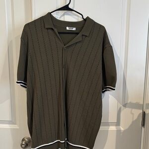 Olive Green Men's Shirt